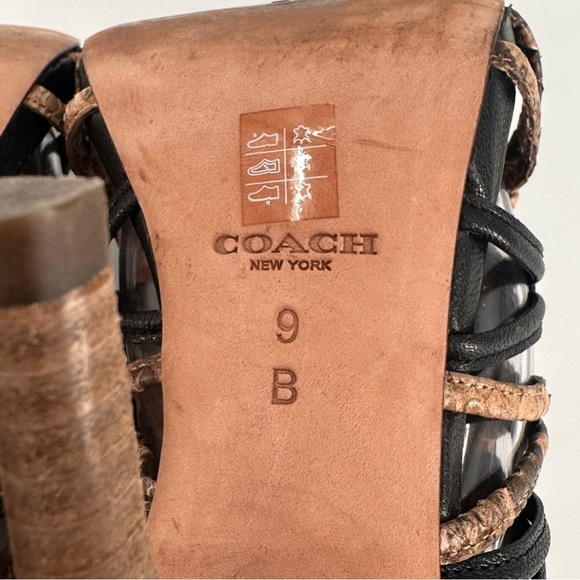 Coach Jody Strappy High Heel Stiletto Sandals Size 9 - Picture 7 of 8